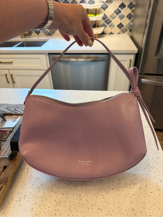 kate spade Handbags - kate spade Lilac Leather Crescent Shoulder Bag